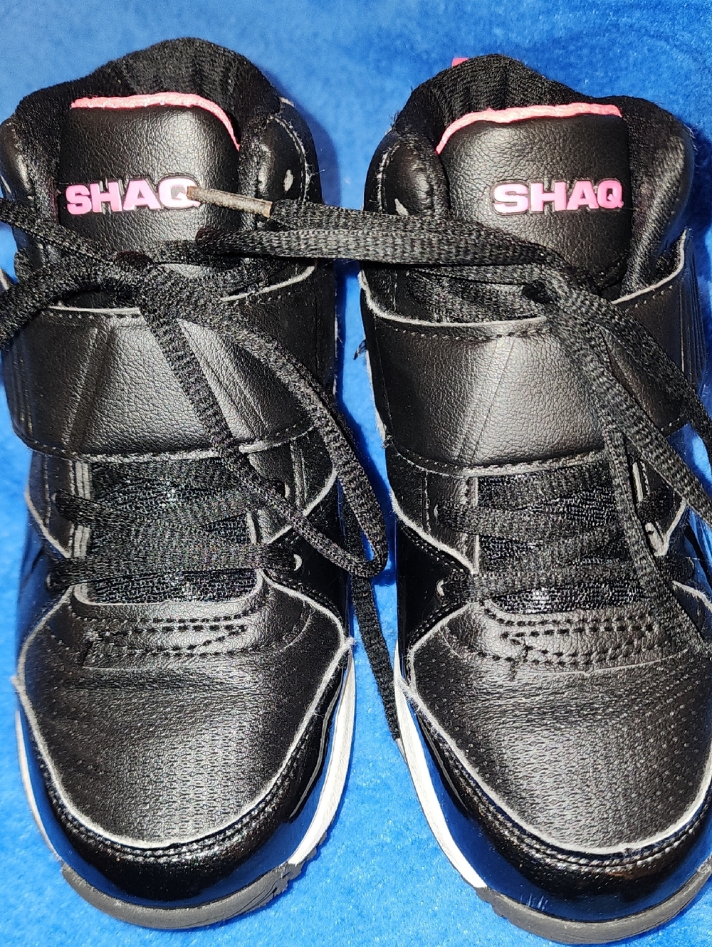 SHAQ Kids' Black & Pink High-Top Sneakers